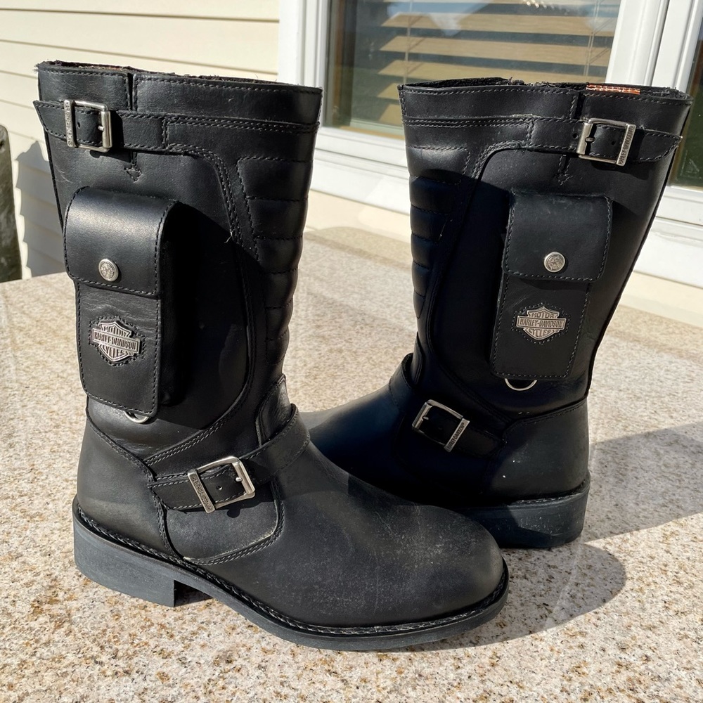 Harley Davidson leather riding boots size 10.5